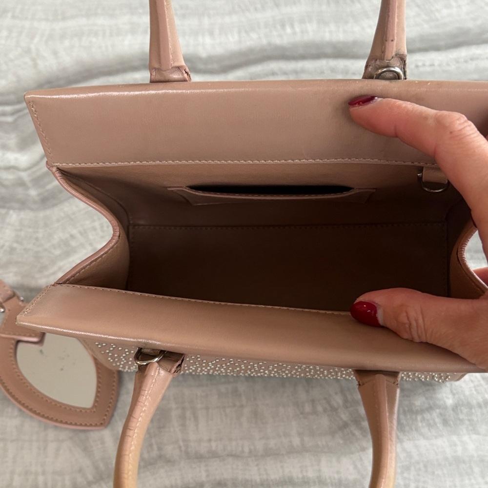 Alaia Nude Studded Tote Bag - Picture 4 of 7